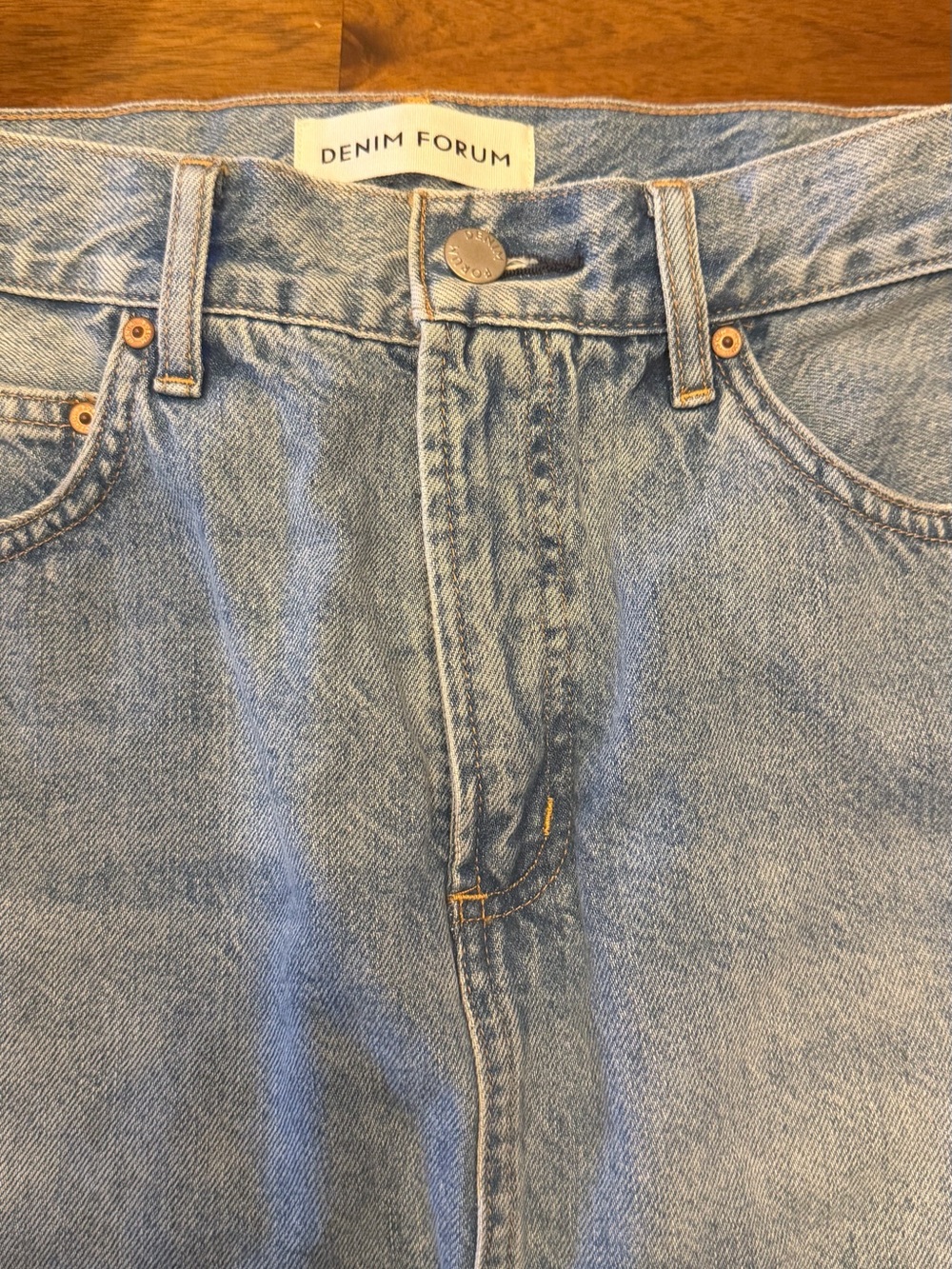 Denim Forum Light Blue Denim Mini Skirt - Picture 3 of 5